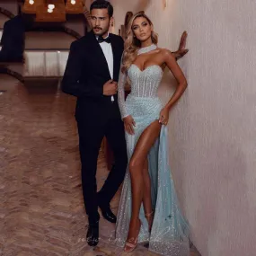 Abito da sera da donna 2023 Abiti da festa lunghi di lusso Donna per matrimoni Abito abiti eleganti Abito da ballo formale adatt
