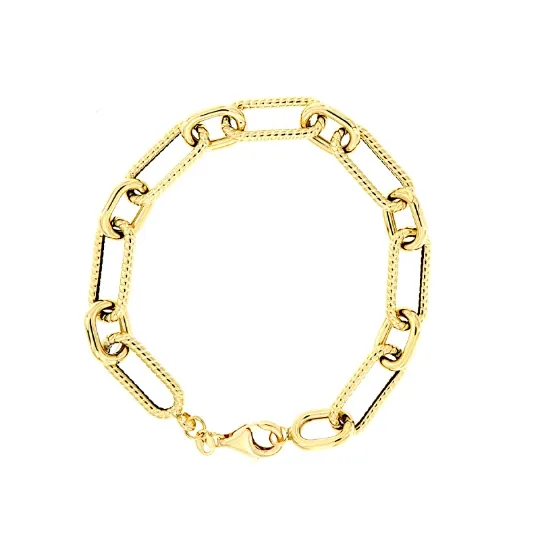 Bracciale oro maglie ovali
