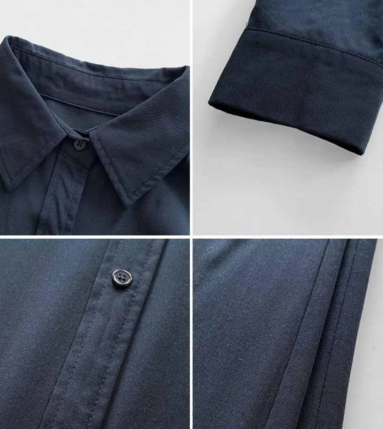 Camicia bianca da donna con risvolto a maniche lunghe con tasche a maniche lunghe e maniche lunghe da donna allinizio dellautu