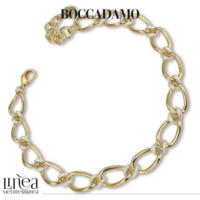 Collana donna BOCCADAMO My Chain maglie grumetta godronate argentate