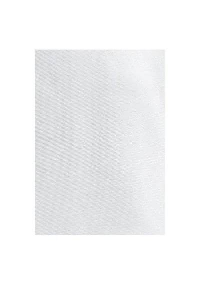 Cravatta in raso bianco neve