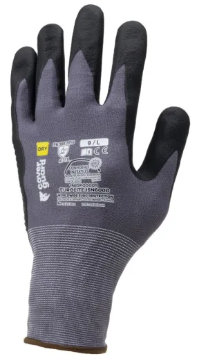 Guanti Coverguard 1NIDP00, Tg. 9, in Poliammide, col. Nero, grigio