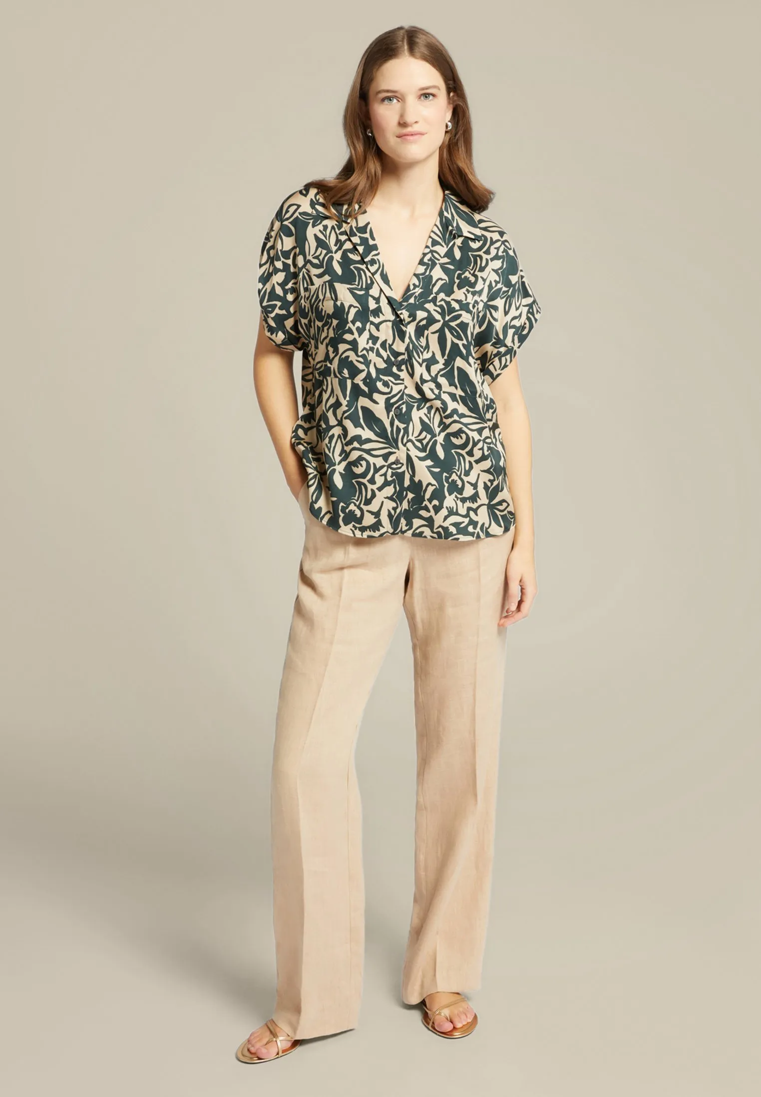 MANICA KIMONO IN STAMPATO - Camicia