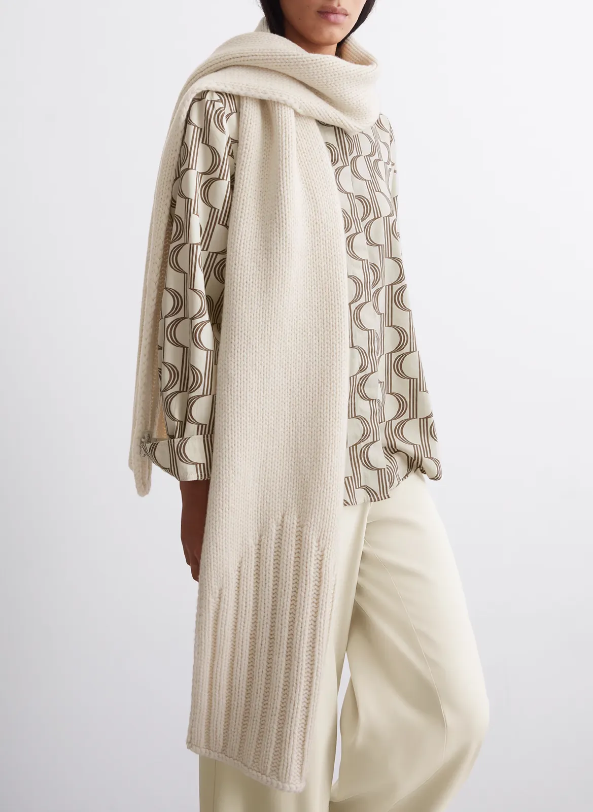  MARC O'POLO   Plaid in misto lana | Bianco