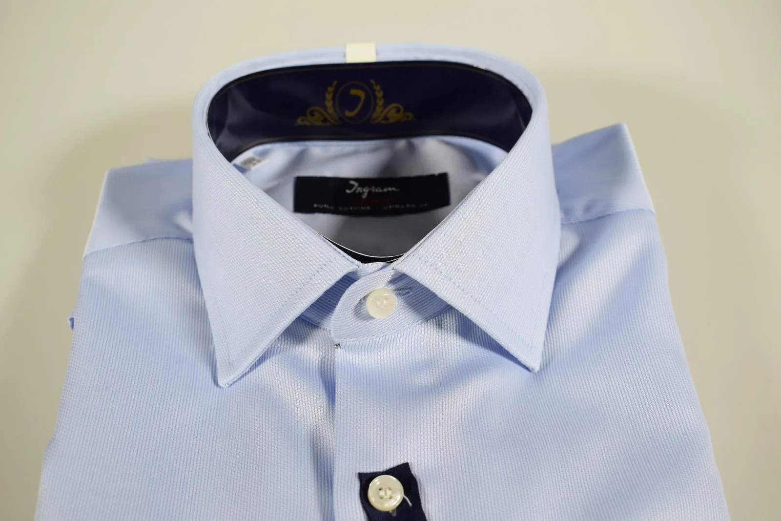 No-iron cotton slim fit shirt ingram heavenly
