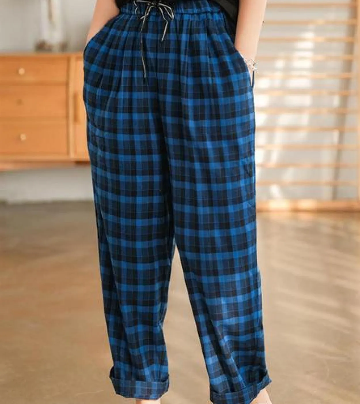 Nuovo 2022 primavera estate stile arti donne elastico in vita allentato pantaloni alla caviglia tutti abbinati casual pantaloni