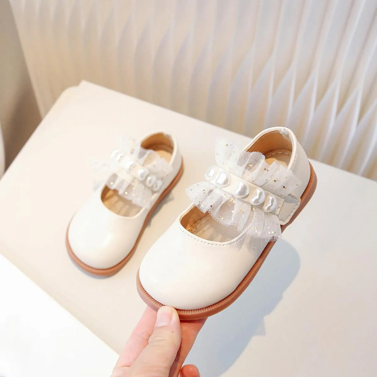 Scarpe da principessa super adorabili con volant in pizzo Spettacoli accattivanti Scarpe da sera per ragazze Studentessa Mary Ja