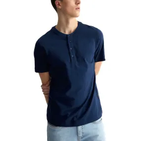 T-Shirt Serafino In Cotone Flamefino