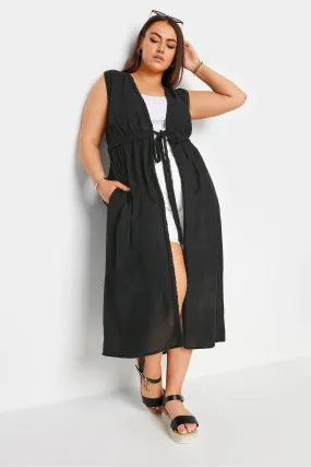 Yours Curve COLLECTION - Crinke - Kimono in lino